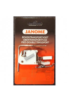 Pied JANOME double transport ouvert avec guide pour machine à coudre jusqu'à 7 mm