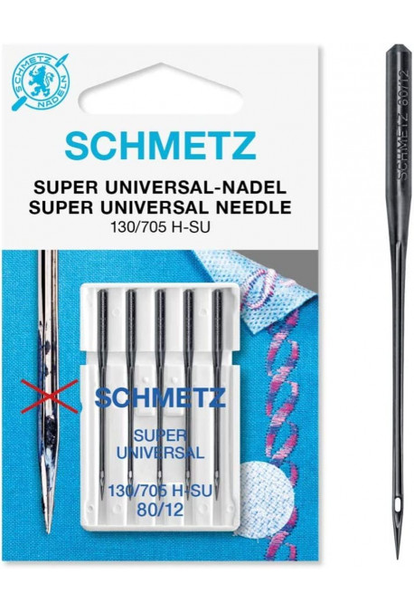 Aiguilles super universal Schmetz 80