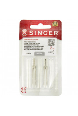 aiguilles singer doubles ecart de  4 mm