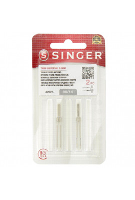 aiguille double singer - janome - pfaff - ecard 3mm  toutes marques