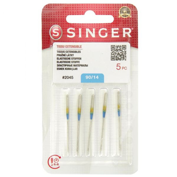Lot De 100 Aiguilles Machine à Coudre CKPSMS - Compatible Singer 20U, Brother, Juki, Pfaff - Taille 14/90