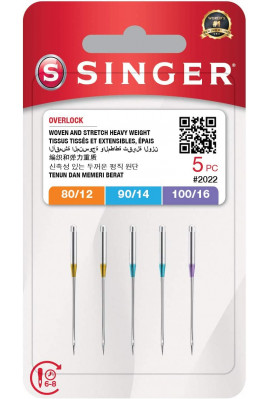 aiguilles singer mélangées par 5 assortiment