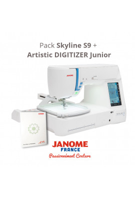 Pack JANOME SKYLINE S9 et logiciel Artistic Digitizer Junior GARANTIE 5 ANS