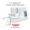 Pack JANOME SKYLINE S9 et logiciel Artistic Digitizer Junior GARANTIE 5 ANS