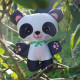 Hugo le panda de chez Kidifabrics